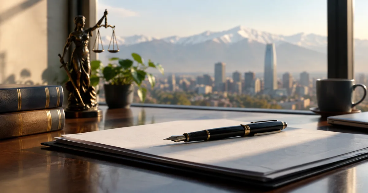 Abogado revisando un contrato con un cliente antes de la firma