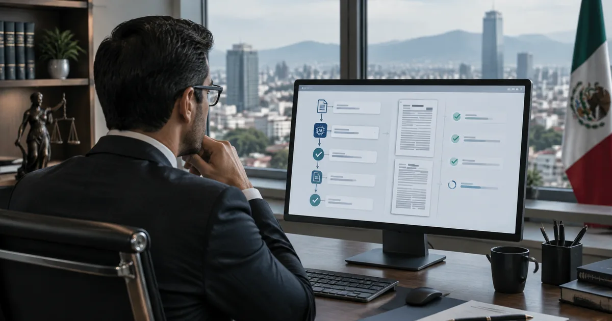 Automatización legal con IA: estrategia para despachos mexicanos