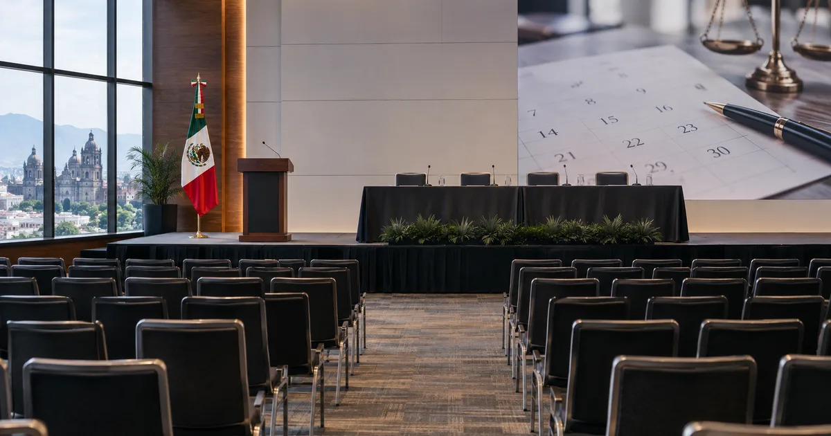Calendario de eventos jurídicos en México: noviembre 2026