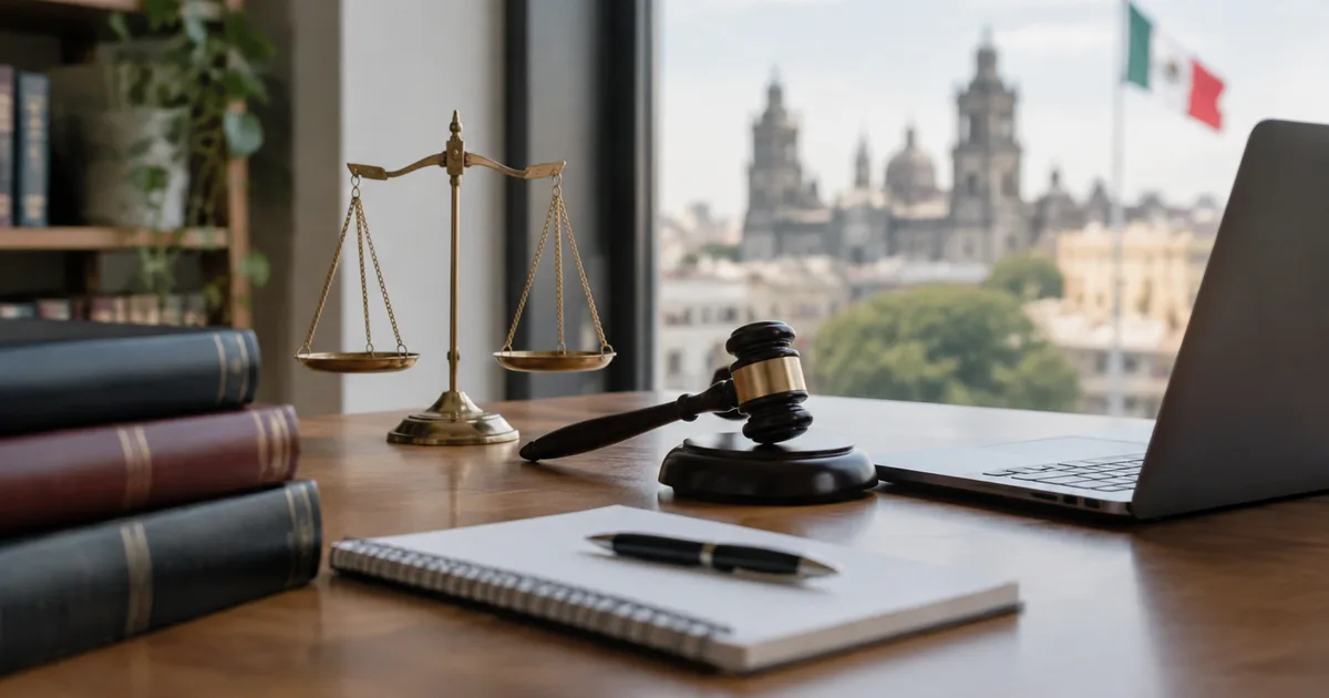 Asamblea de un colegio de abogados en México