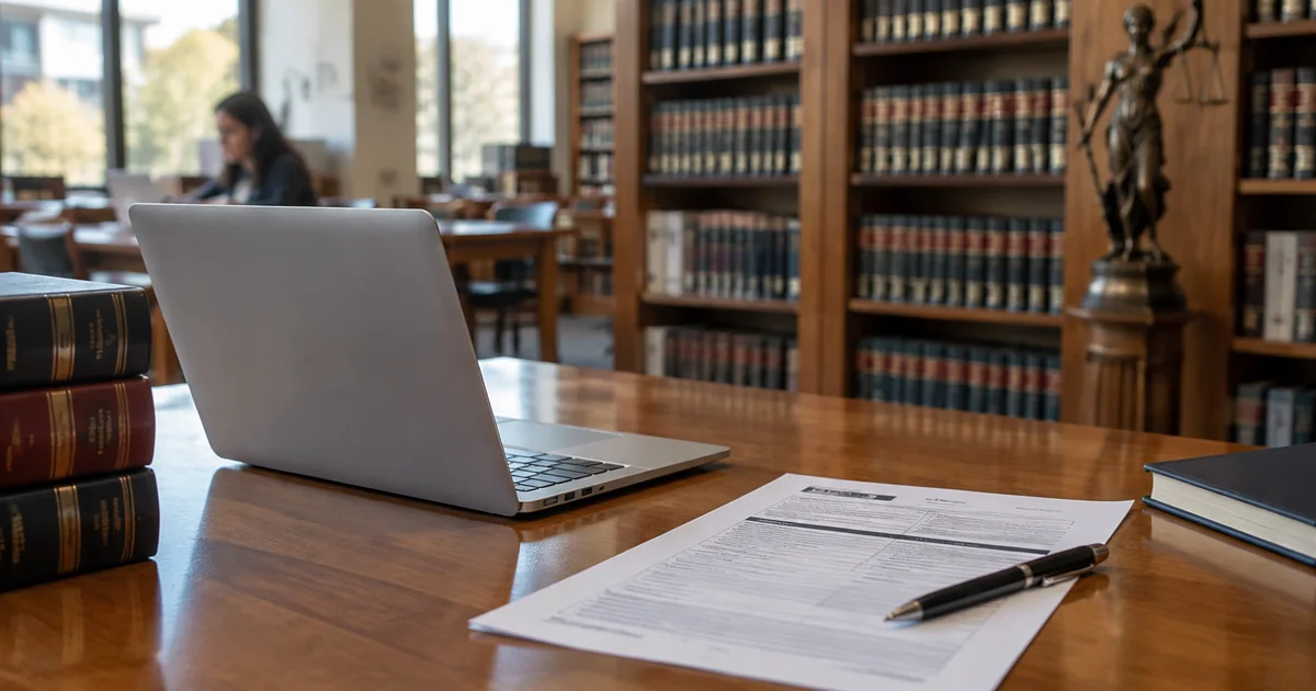 Postulante revisando los requisitos de un magíster en un portal universitario