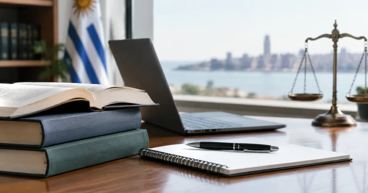Termómetro simbólico sobre libros de derecho y formación profesional
