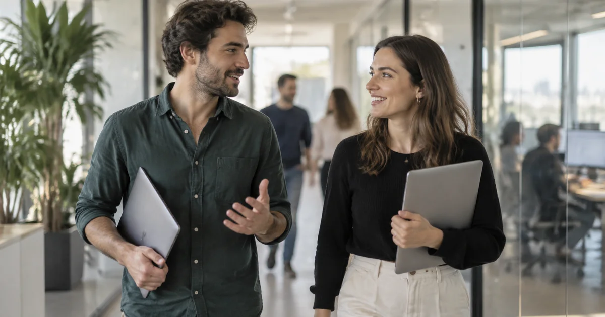 AI-generated image: investors in front of a screen with charts in a meeting room