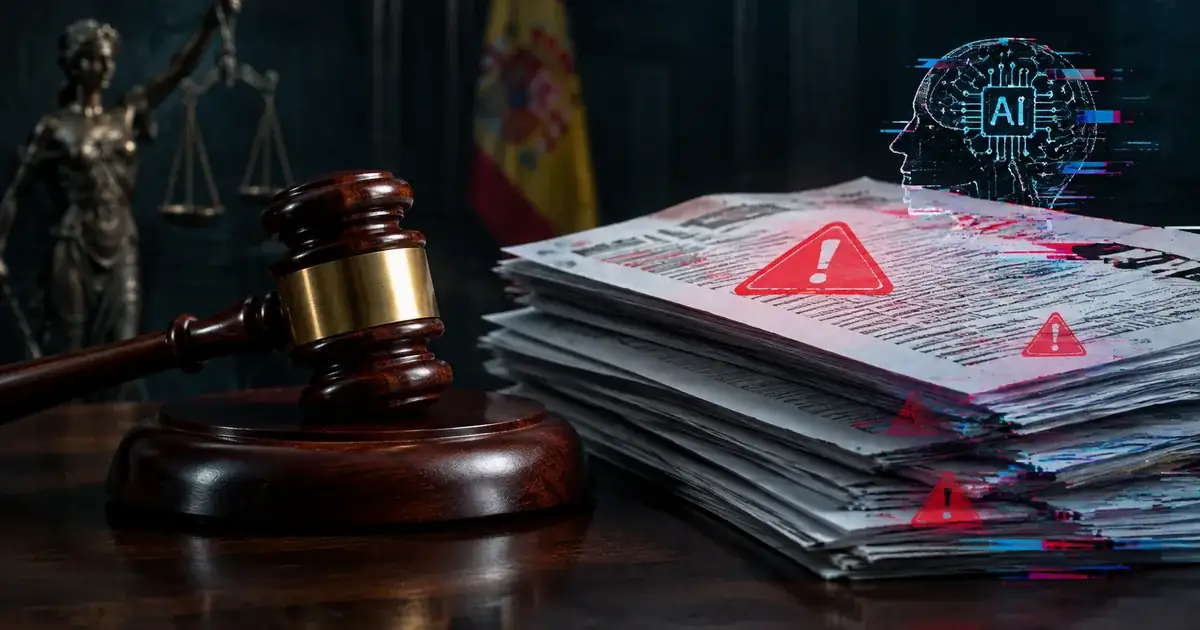 Foto editorial: multas abogados IA citas falsas