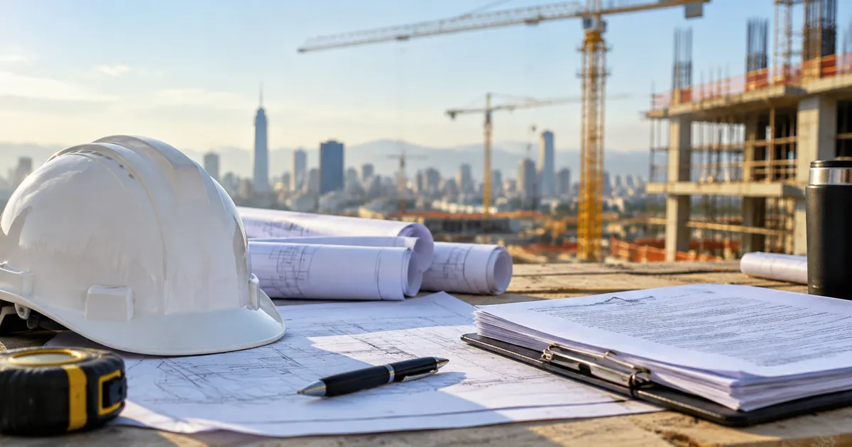 Vacante abogado senior construcción CDMX, casco de obra y documentos contractuales