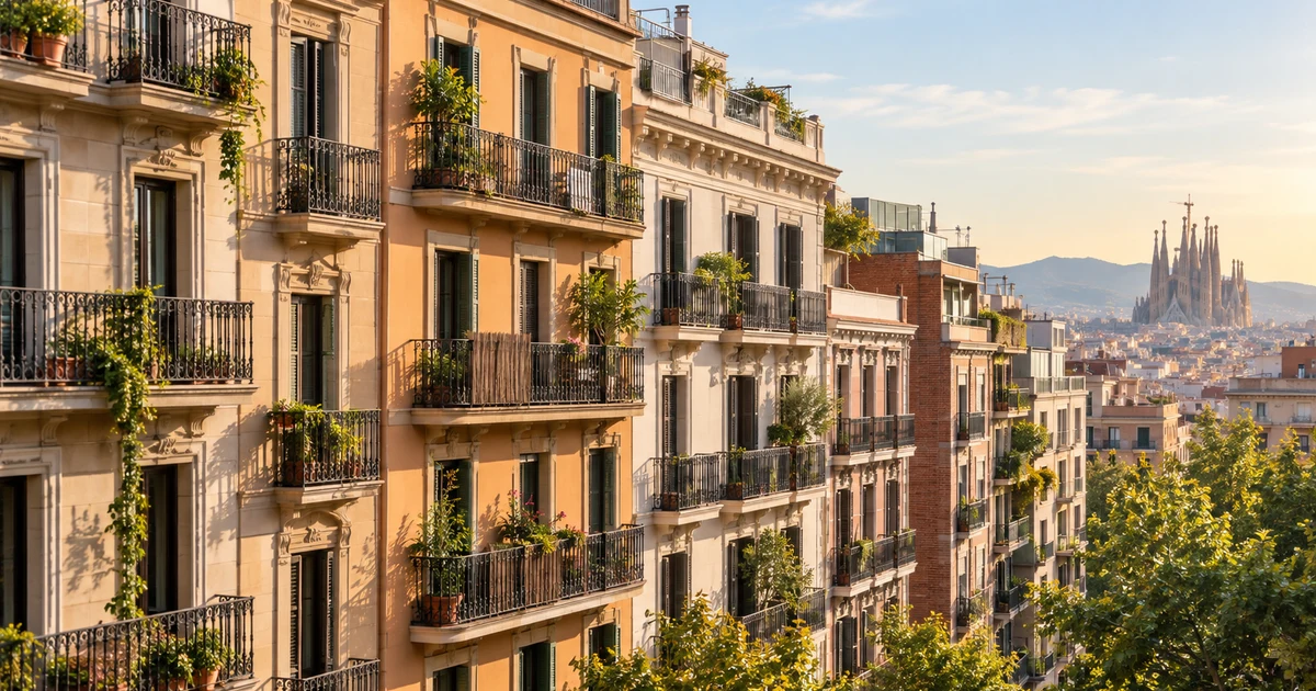 AI-generated image: Barcelona cityscape with the Sagrada Familia